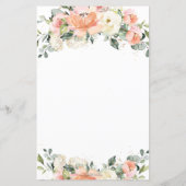 Prijs voor elk Ivory Floral Shower is juist (Achterkant)