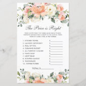 Prijs voor elk Ivory Floral Shower is juist (Voorkant)