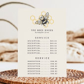 prijs voor Logo bijen Rustic Honeybee Service Menu