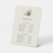  prijs voor Logo bijen Rustic Honeybee Service Reclamebord Met Voetstuk (Voorkant)