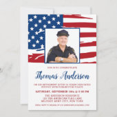 Prijs voor politie Aangepaste foto VS vlag Kaart (Voorkant)