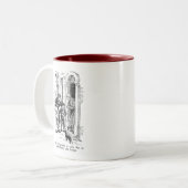 Prijs voor Turkije (met tekst) Tweekleurige Koffiemok (Voorkant links)