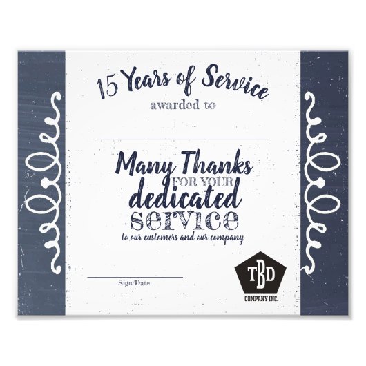 Prijs voor universele werknemers in het Chalkboard Foto Afdruk (Voorkant)