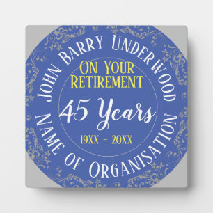 Prijs voor vervroegde uittreding en lange service fotoplaat