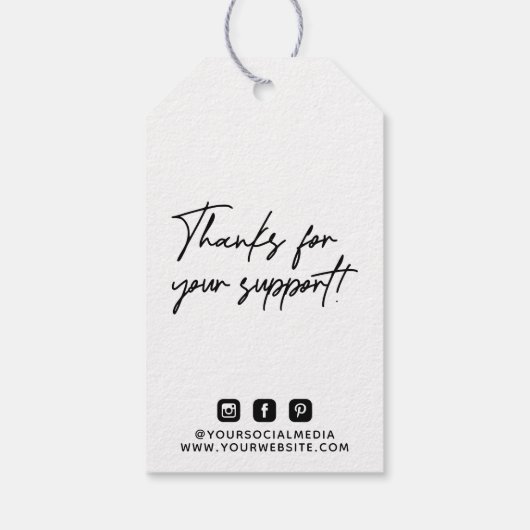 Prijs voor zakelijke Logo Label voor hangen Cadeaulabel (Achterkant)