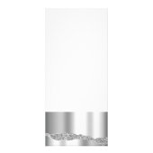 Prijs voor zilver glitter diamanten glam service reclamekaart (Achterkant)