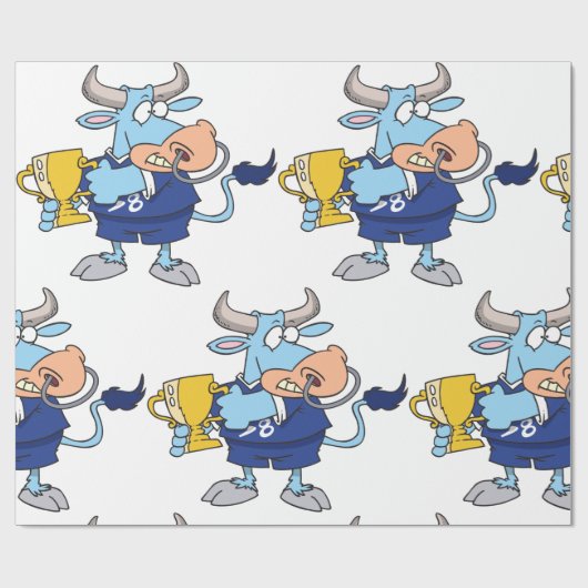 Prijs winnende Bull Cadeaupapier (Vlak)