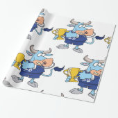 Prijs winnende Bull Cadeaupapier (Uitgerold)