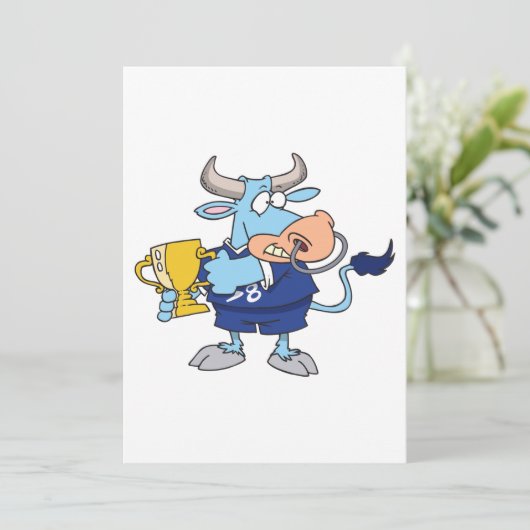 Prijs winnende Bull Kaart (Staand voorkant)