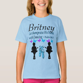 PRIJS ZIJN NAAM BALLERINA GEPERSONALISEERD T-SHIRT