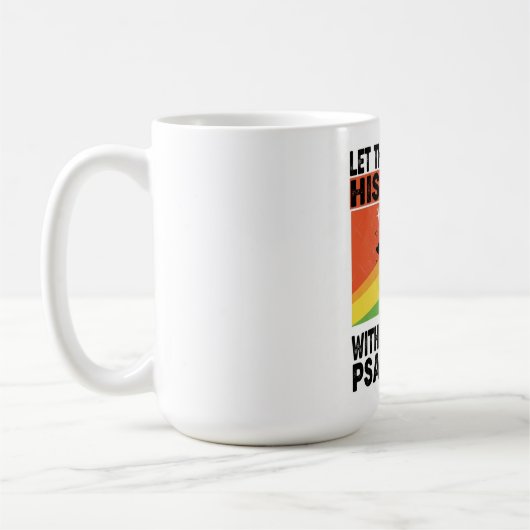 Prijs zijn naam dansend design koffiemok (Links)