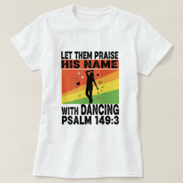 Prijs zijn naam dansend design t-shirt