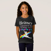 PRIJS ZIJN NAAM MET DANSEND GEPERSONALISEERD T-SHI T-SHIRT (Voorkant volledig)