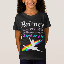 PRIJS ZIJN NAAM MET DANSEND GEPERSONALISEERD T-SHI T-SHIRT