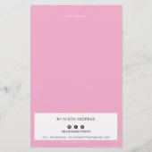 PRIJSDIENST LIJST roze vorst drip sprinkles Flyer (Achterkant)