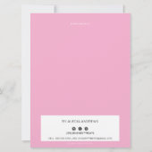 PRIJSDIENST LIJST roze vorst drip sprinkles Kaart (Achterkant)