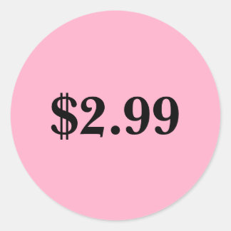 prijsetiket ronde sticker