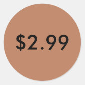 prijsetiket ronde sticker (Voorkant)