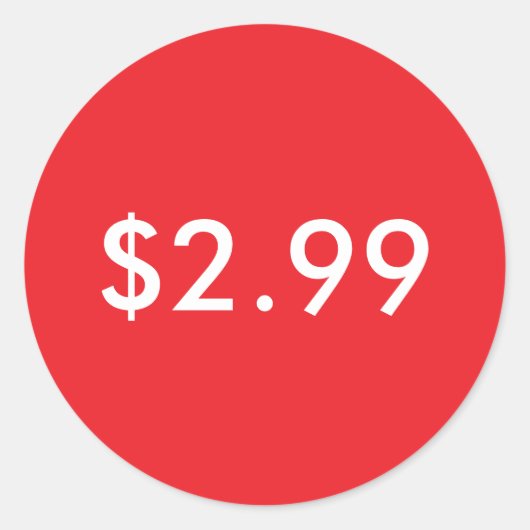 prijsetiket ronde sticker (Voorkant)