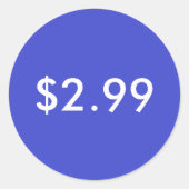 prijsetiket ronde sticker (Voorkant)