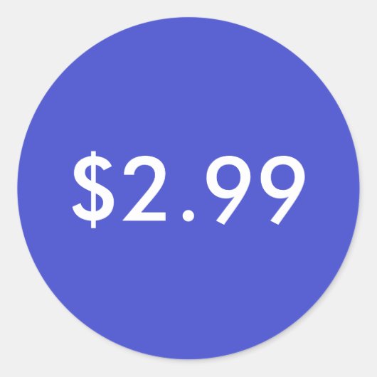prijsetiket ronde sticker (Voorkant)