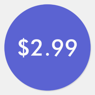 prijsetiket ronde sticker