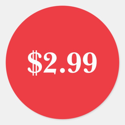 prijsetiket ronde sticker (Voorkant)