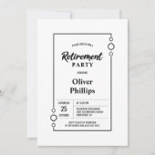 Prijsfeest White met Black Lijst Party Kaart (Voorkant)