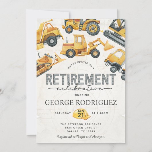 Prijsfeestvieren voor de bouw kaart (Voorkant)