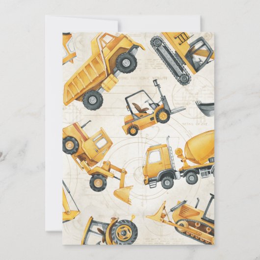 Prijsfeestvieren voor de bouw kaart (Achterkant)