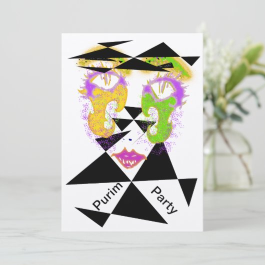 Prijsfeestviering Abstracte stijluitvindingen Kaart (Staand voorkant)