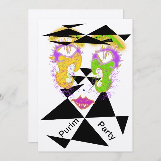 Prijsfeestviering Abstracte stijluitvindingen Kaart (Voorkant / Achterkant)