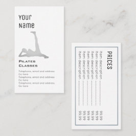 Prijskaarten voor "Essential"-piloten Visitekaartje