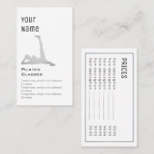 Prijskaarten voor "Essential"-piloten Visitekaartje (Voorkant / Achterkant)