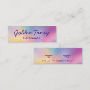 Prijskaartje Regenboog Vervaagde Kleding Sieraden Mini Visitekaartje