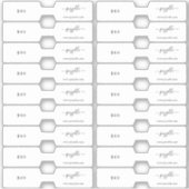 Prijskaartje Sieraden Vouwmodel Sticker (Voorkant)