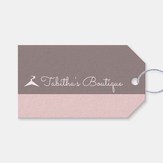 Prijskaartje voor kleding in boutique cadeaulabel (Voorkant (Horizontaal))