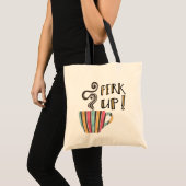 Prijskaartje voor koffie tote bag (Voorkant (product))