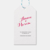 Prijskaartjes Roze Marmer Cadeaulabel (Voorkant)