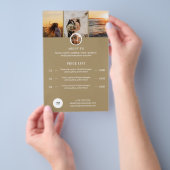 Prijskosten voor fotografie Gids Prijslijstkosten Flyer (Hand)