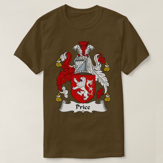 Prijslaag van de Arms Familie Crest ShirtTShirt T-shirt (Design voorkant)