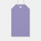 Prijslabel met blauwe logo en aangepaste tekst voo cadeaulabel (Achterkant)