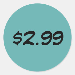 Prijslabel Ronde Sticker