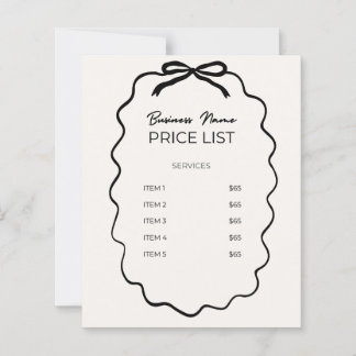 Prijslijst