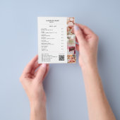 Prijslijst Bakkerij Foto QR Wit Flyer (Hand)