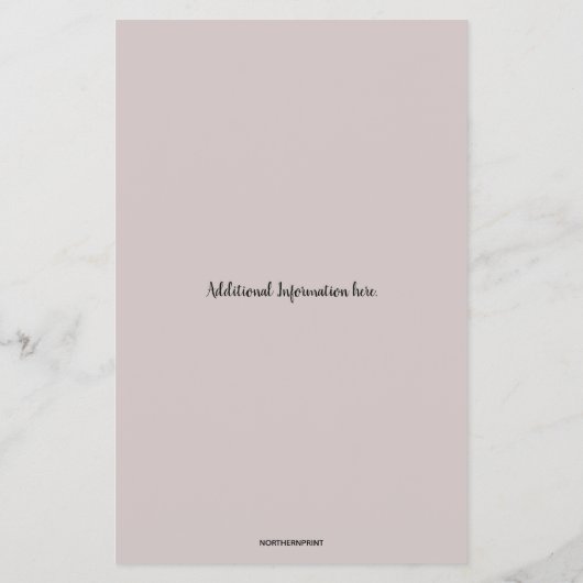 Prijslijst bewerkbare Beauty Spa Salon Flyer (Achterkant)