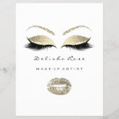 Prijslijst Brofzwarte witte ogen Lips God Lashes Flyer (Voorkant)