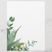 Prijslijst & Diensten voor Watercolor Eucalyptus B Flyer (Achterkant)