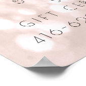 Prijslijst elektrolyse haarverwijdering Rose Beaut Poster (Hoek)