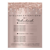 Prijslijst Eyelash Extension Makeup Artist Drives Perfect Poster (Voorkant)